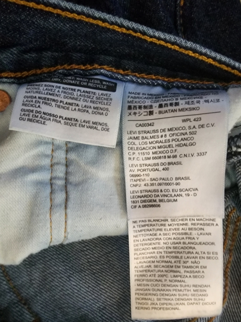 Lot Of 4 Mens Jeans Size 34 X 32 Levis, Kenneth Cole Nickel & Iron Calvin Klein - Picture 4 of 16